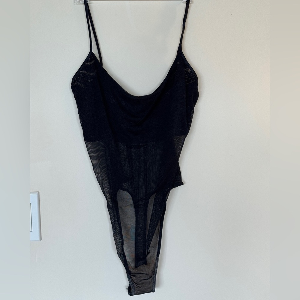 Black Vintage Lace Bodysuit